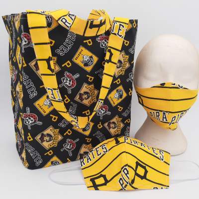 Pittsburgh Pirates Apparel l Pirates Tote & Matching Face Mask - Shop  AccentStyles